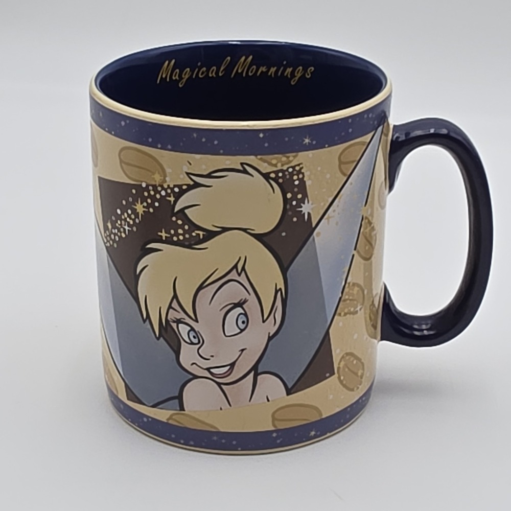 Disney Tinker Bell Pixie Power Magical Mornings Extra Large Coffee Mug ‎ 16 oz